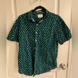 Denim Flower Shamrock Shirt